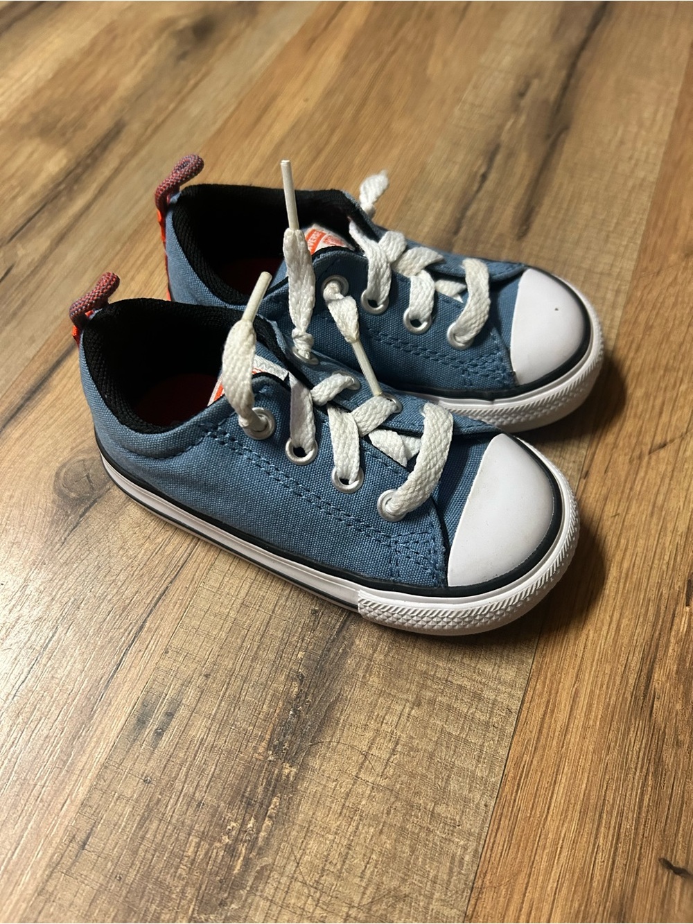 Converse Chuck Taylor All Star Low TD Blue White Infant Toddler Size 5